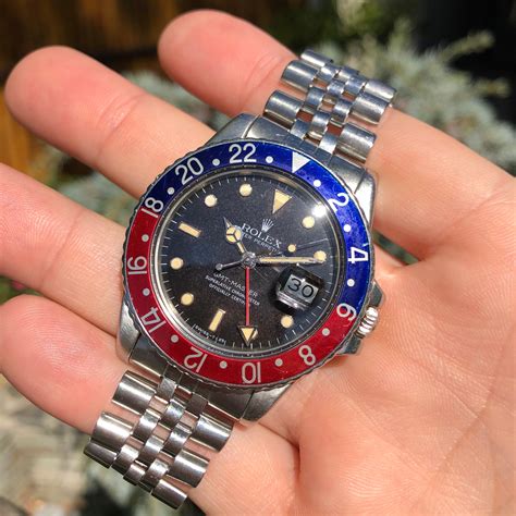 rolex gmt 16750 pepsi|vintage rolex 1675 gmt master.